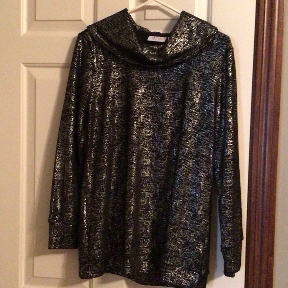 Elegant Metallic Sweater